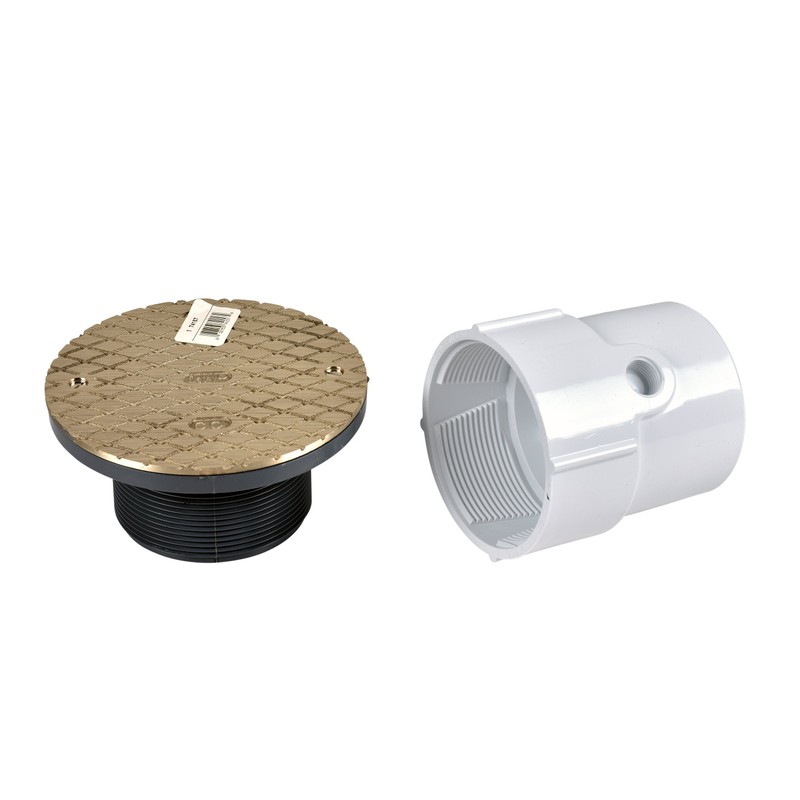 Oatey 74157 PVC General Purpose Cleanout with 6-Inch NI Cover,