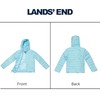Lands' End Kids Packable Hooded Down Puffer Jacket Coat, Aqua,