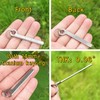 Titanium Ruler, Portable EDC Micro Ruler, Lightweight Keychain Small Ruler,