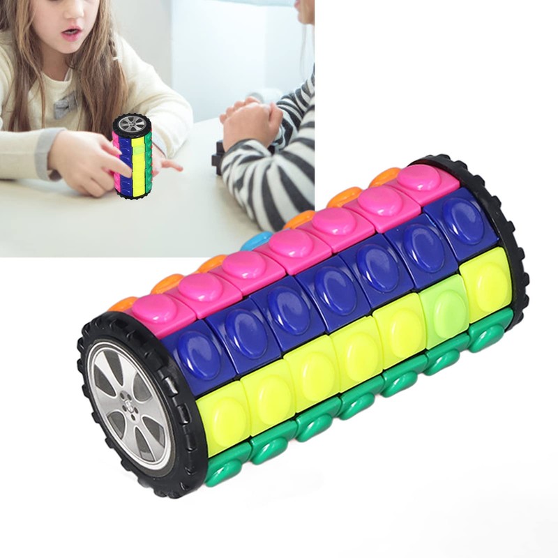 Boxwizard Cylinder Puzzle Toy, 7 Layers, Relaxing, Stress, Anxiety Relief,