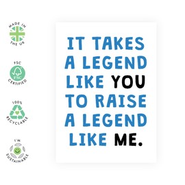 CENTRAL 23 Funny Dad Card - Legend Like You - Humorous Dad Fathers Day Cards From Son Daughter - Hilarious Gifts For Him - Blank Inside With Envelope - Comes With Stickers