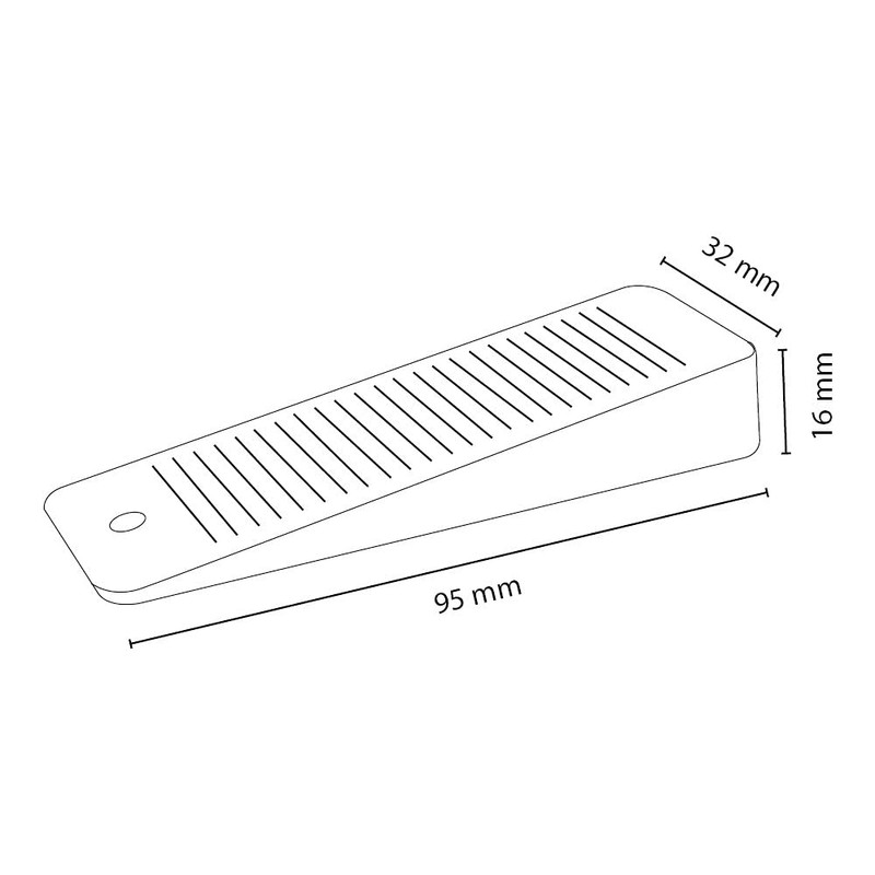 Sossai Door Shim/Wedge/Window Doorstop (Set of 5) hard rubber TSK95