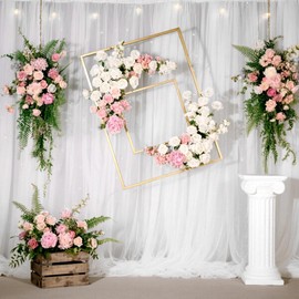 3 m x 160 cm Organza Fabric, Tulle White, Sold by the Metre, Soft Tulle Fabric for Sewing, Mesh Fabric, Decorative Fabric for Arbor, Wedding, Curtain, Freehand Decoration, Archway, Ceremony