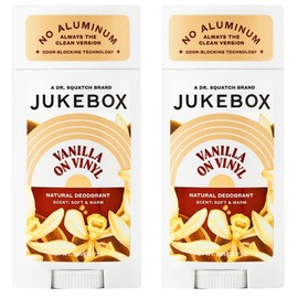 Jukebox Natural Deodorant for Women–Vanilla on Vinyl-Aluminum-Free, Formulated Without Baking Soda, No Harsh Chemicals, Odor Blocking Technology, Vanilla Bean, Ylang Ylang, Amber- 2.65oz, 2 Pack