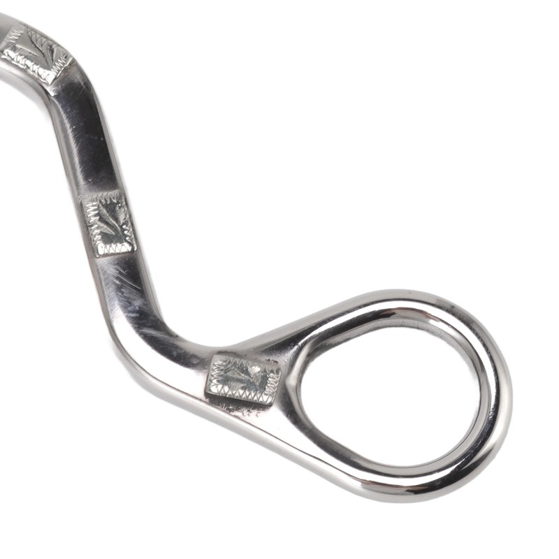 120mm Horse Mouth Snaffle with Chain Stainless Steel Horse Bit