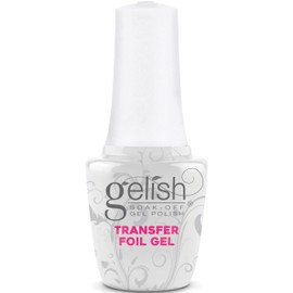 Gelish Transfer Foil Gel – Quick Drying, No Curing Needed, Easy Nail Art for Long-Lasting, Intricate Designs, Soak-Off Formula, Vegan & Cruelty-Free, 15mL.