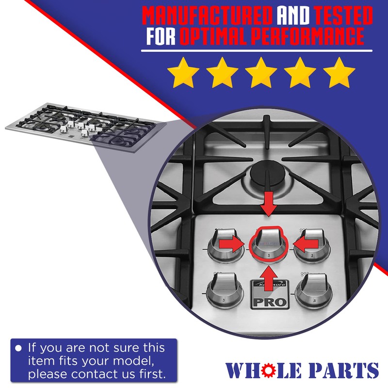 Whole Parts Range Selector Stove Knob Replacement Part # 318602603