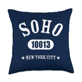 SOHO 10013 NEW YORK CITY / NYC Athletic Design Throw Pillow