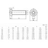 (20Pcs M6*20)5/20 Pcs M6 10mm-50mm Black Stainless Steel Socket Head