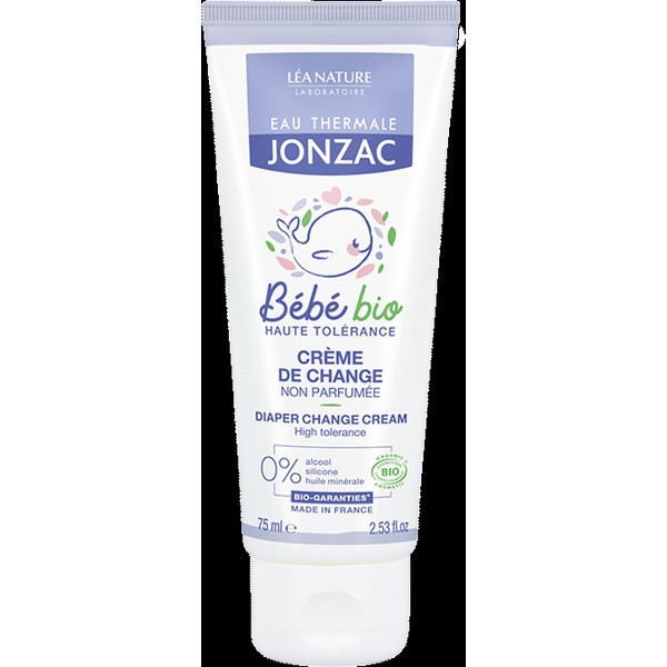 Eau Thermale JONZAC BébéBio Diaper Change Cream, 75 ml