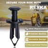 Rexka 30pcs M8 ATV Plastic Fender Clips/Body Rivets 7661855 Compatible