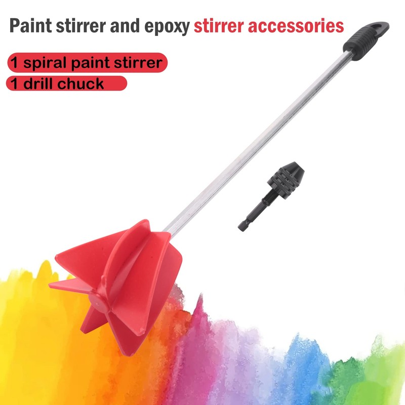 Haskoss Paint Mixer & Epoxy Mixer Attachment with 1/4inch Hex