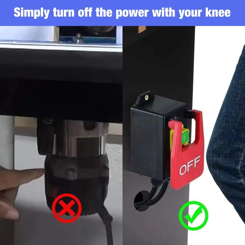 Mineup Single-phase on/off switch, 250 V 16 A emergency stop