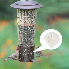 JILINWEI 4Pcs FlexPort Replacement Parts for Perky-Pet 334-1SR Squirrel-Be-Gone Max Large Wild Bird Feeder,1MM Thick