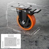 3 Inch Caster Wheels, Casters Set of 4, Heavy Duty