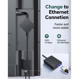 ZEXMTE Ethernet Adapter for Fire TV Stick, Micro USB to RJ45 Ethernet Adapter, Firestick Network Adapter Compatible with Fire TV Stick 2/3/4K/4K Max, Chromecast Ultra