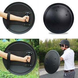 Hand-Held Anti-riot Shield Round Metal Tactical Shield Security Protection Equip