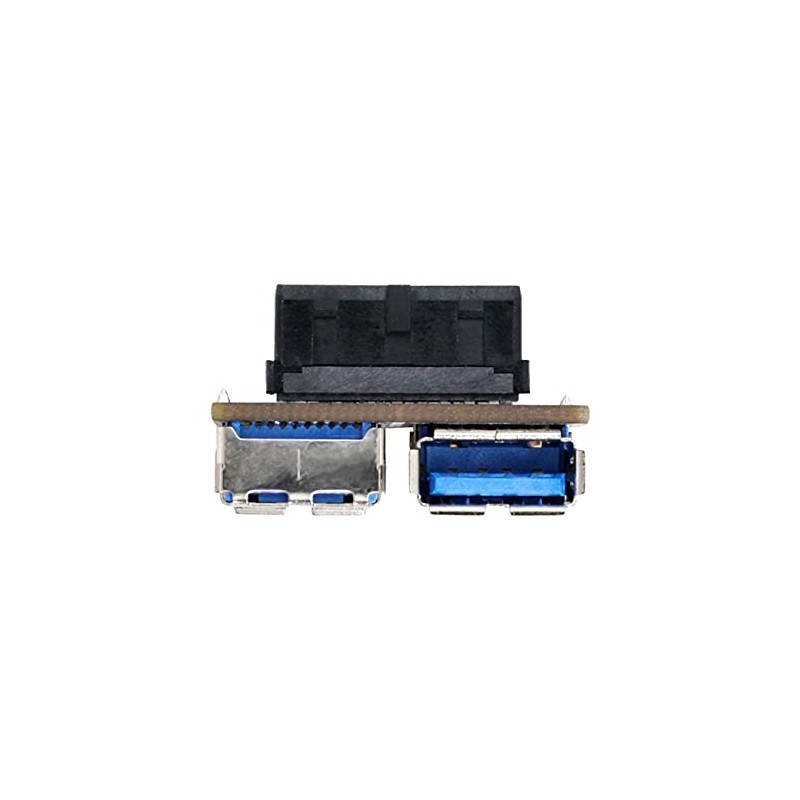 cablecc Dual USB 3.0 A Type Female to Motherboard 20/19