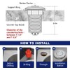 CLEESINK Garbage Disposal Switch, Cordless Air On Off Kit for