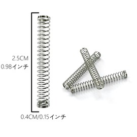 TORMEN Compression Spring Spring Steel Coil Extension Outer Diameter 0.5mm Wire Diameter 0.5mm Length 25mm (Pack of 10)