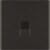 BG Electrical Single Secondary Slave Telephone Socket, Screwless Front Plate,