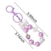YangQian Bow Keychain Wristlet Beaded Charm Keychain for Women Girls