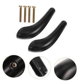 Gatuida 2pcs Wheelchair Armrest Pads Replacement Covers for Arm Support Lumbar Comfortable Pu Material Pad for Drive Wheelchair Accessories