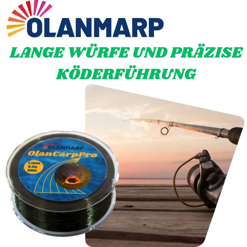 Olanmarp Monofilament Target Fish Line 1000 m - Nylon Fishing