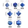 XSAJU TRPG Dice, Polyhedral Dice, 7 Pieces, 4, 6, 8,