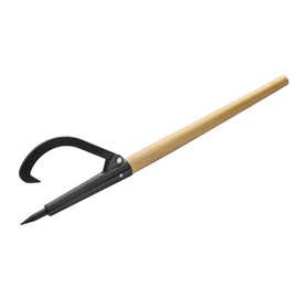 Earth Worth 83-DT5221 1944 Peavey Point | Retractable 18 Inch Opening | Wood Handle, Black