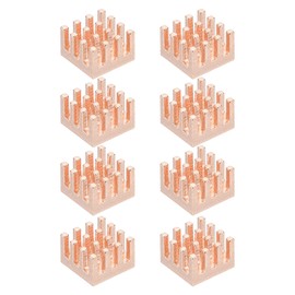 PATIKIL Copper Heatsink 9x9x6mm, 8 Pcs Heat Sink Cooler Radiator for Raspberry Pi Chip CPU Power Transistor FET IC Power Amplifier