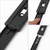 Biugaaufai 8 Pairs 8 Inch Black Full Extension Drawer Slides,
