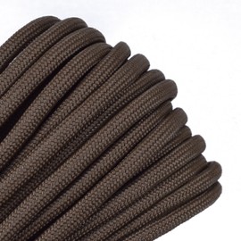 Coyote Brown Parachute 550 Cord Type III 7 Strand Paracord - 100 Foot Bundle
