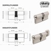 GERCAR Pro 90 mm Knob Cylinder 45/45 Solid Lock Cylinder