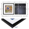 ALLUCKYAN 20x20 Black Picture Frame Mat for 16x16 Photo Wall