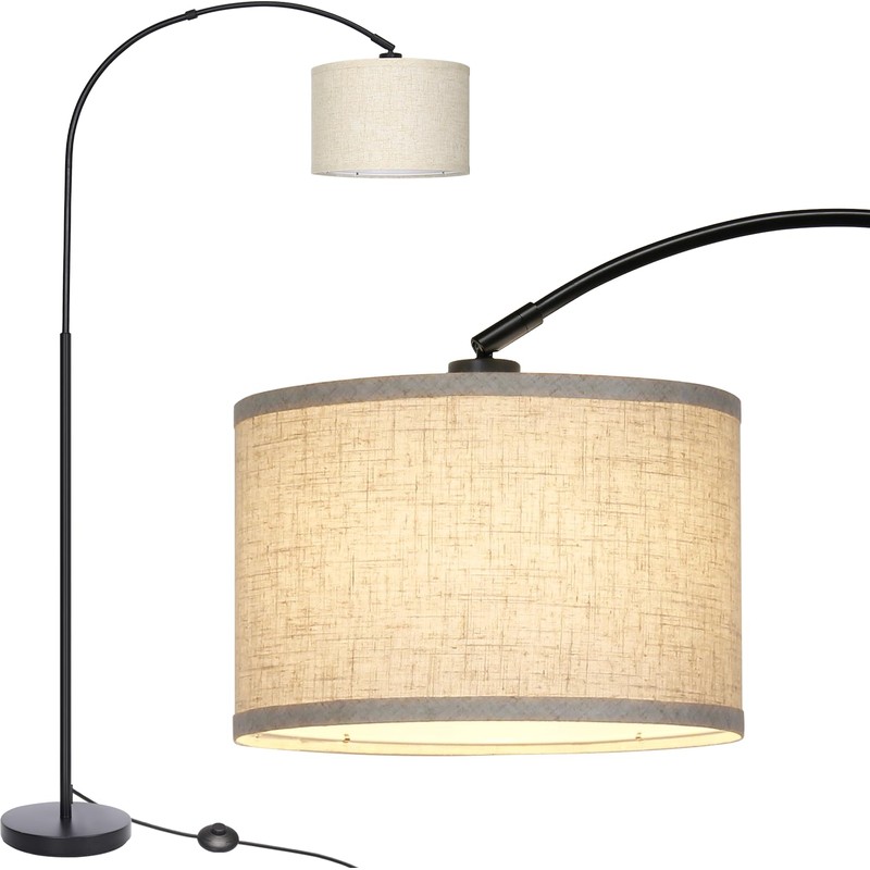 Arc Floor Lamps for Living Room, Modern Standing Lamp with