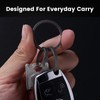 TIKIDESIGN Titanium Key Rings, 30/25/19 mm Key Ring with Side