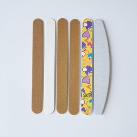 Nail File 5 Types 6-Pack Zipper Bag Packaging / 네일 파일 5종 6P 지퍼백포장