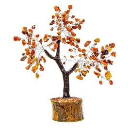Seven Chakra Crystal Tree Good Luck, Crystal Tree for Positive Energy, Home Decorations for Living Room, 7 Chakra Tree, 8-10inches (7 Chakra Red (200 Beads))