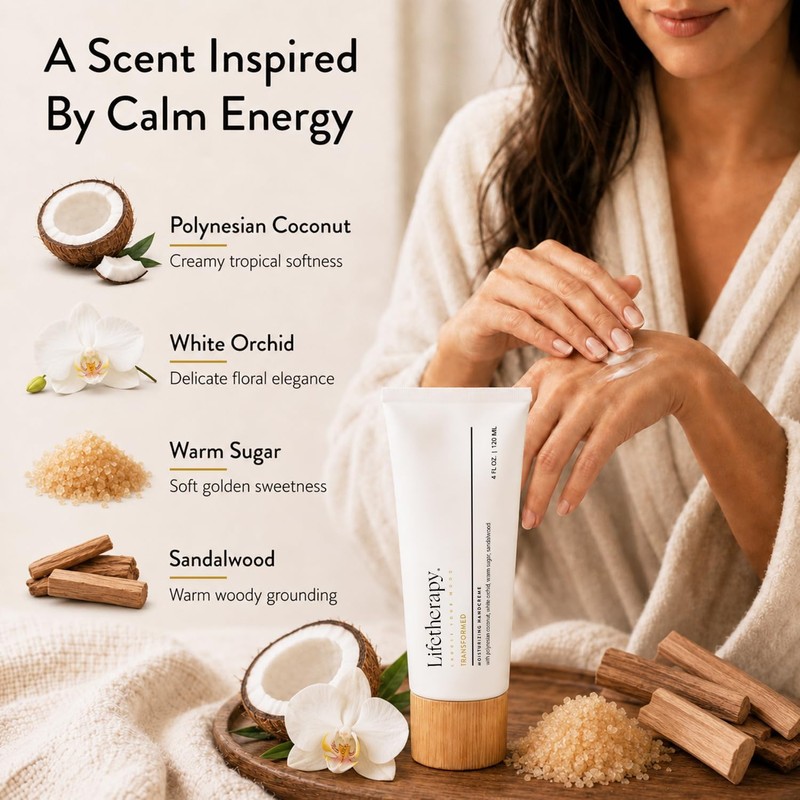 Lifetherapy Moisturizing Handcreme Non-Greasy, Fast-Absorbing Olive Oil Hand and Nail