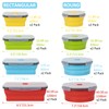 Collapsible Food Storage Containers with Lid & Air Vent, 16