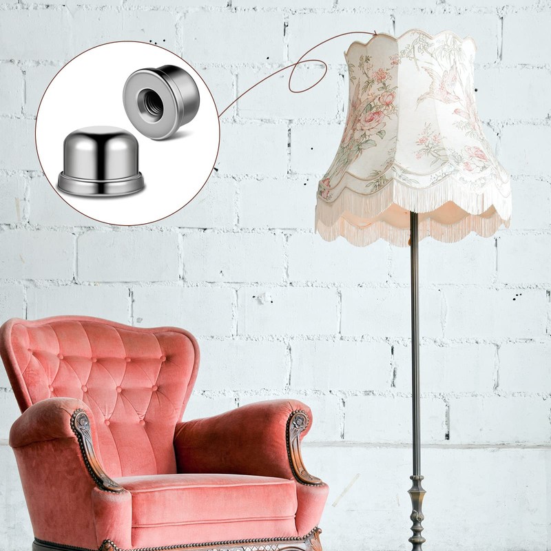 Honoson 8 Pcs 1/2 Inch Lamp Finial Tapped 1/4-27 Lamp