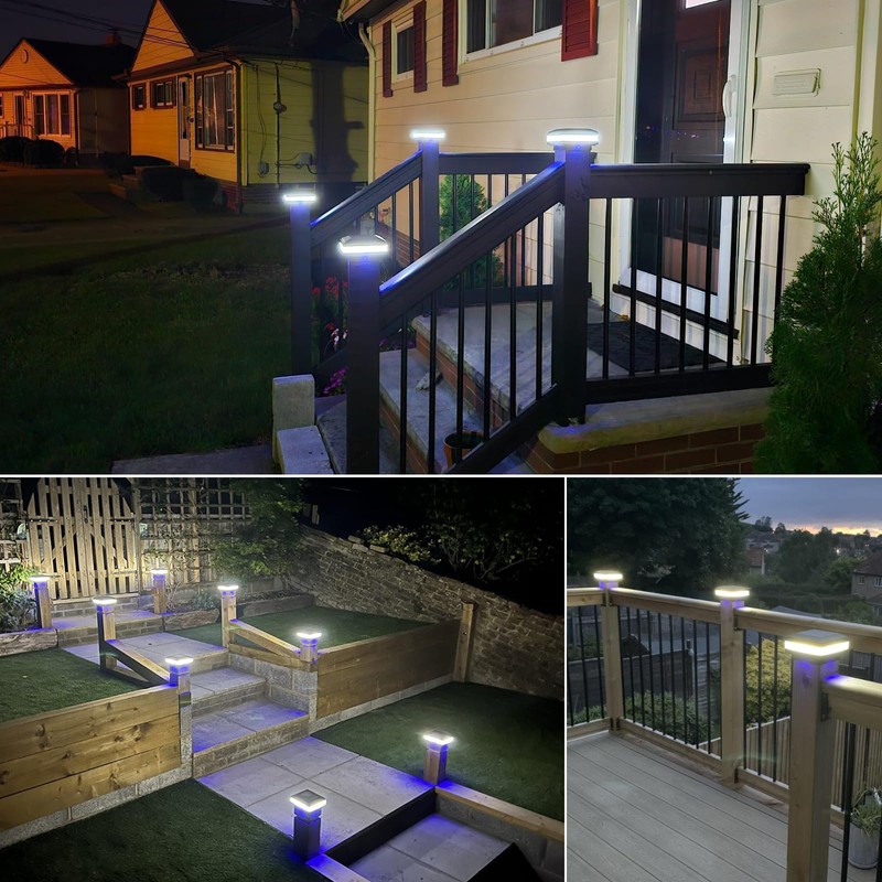 Solar Post Cap Lights 160 Lumen - 4x4 Post Solar