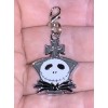 Silver Jack From Nightmare Before Christmas Charm Zipper Pull &