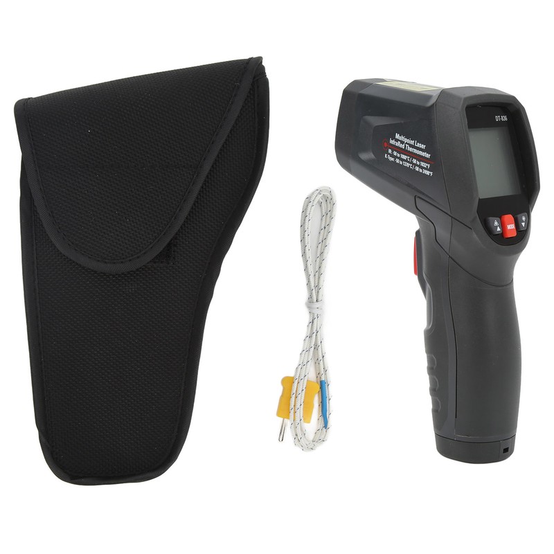 DT‑836 Ring Infrared Thermometer Industrial Laser Temperature Meter for Security