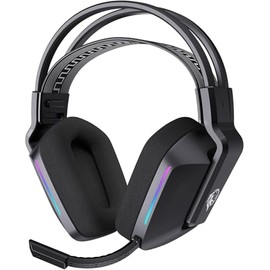Audifonos Inalambricos Diadema, Auriculares Inalámbricos Bluetooth 5.2, Audifonos Gamer con Micrófono Desmontable, Doble Conexión, Batería de 40 Horas (Negro)