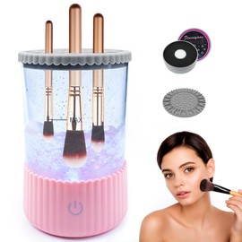 Electric Makeup Brush Cleaner,Multi-Use Cosmetic Brush Cleaner, Automatic Spinning Makeup Brush Cleaner for All Size Makeup Brushes