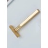 Yaqi Aluminum Matte Gold Bar Three Piece Double Edge Safety