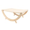 Wooden Cat Hammock Foldable Antislip Easy To Assemble Elevated Pet