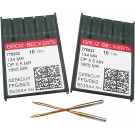 GROZ-BECERT 바늘 인 CKPSMS 투명 플라스틱 상자-100 GEBEDUR 134 MR / 135X5 티타늄 퀼팅 기계 (100PCS GROZ-BECERT Sewing Needle in CKPSMS Transparent Plastic Box-100 GEBEDUR 134 MR / 135X5 Titanium Quilting Machine (100PCS)
